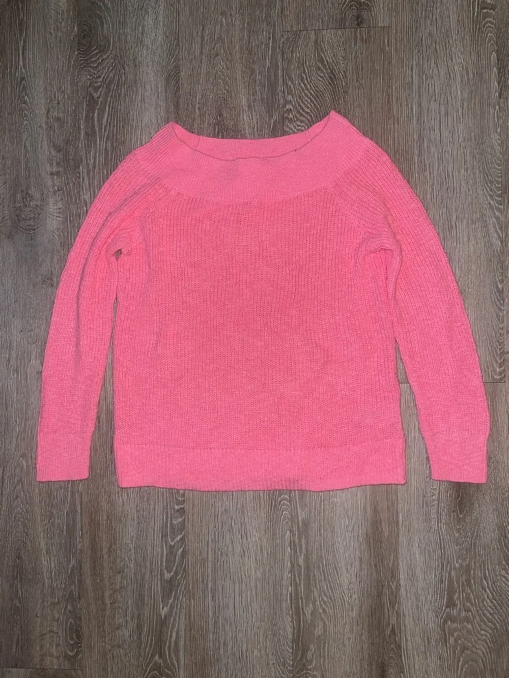 New GAP boat neck Pink Knit Sweater 100% cotton size large summer spring